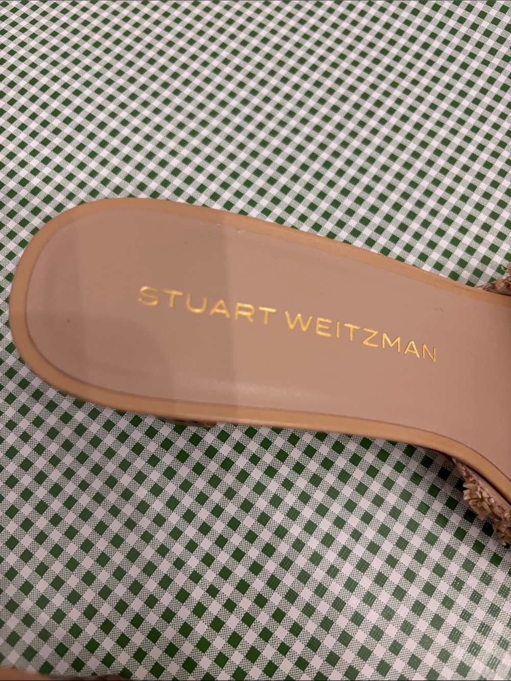 Stuart Weitzman Raffia Slide Mules - Picture 4 of 8